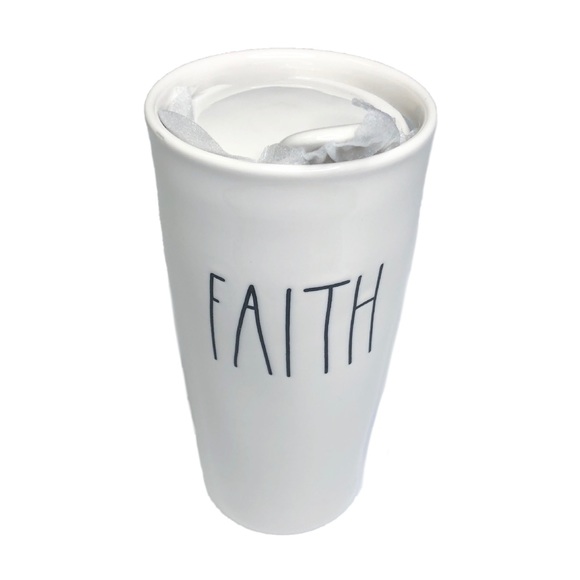 Rae Dunn Other - FIRM! BRAND NEW! Rae Dunn FAITH Ceramic Travel Mug